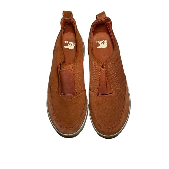 Sorel out n about rust orange sneaker slip on shoes 8.5 - Picture 2 of 10